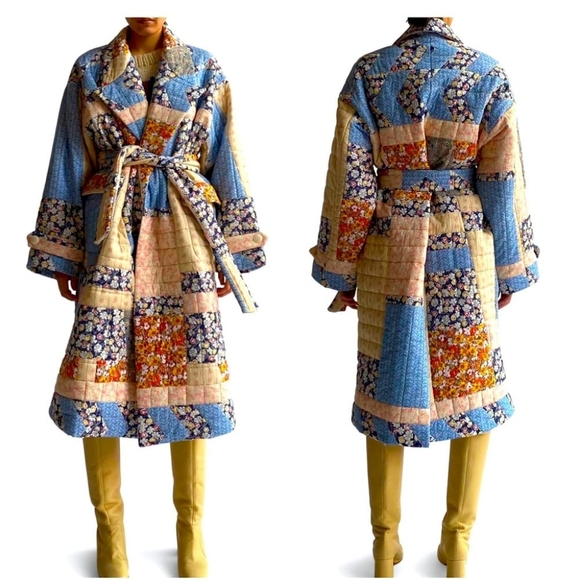 Jackets & Blazers - Quilt robe coat/duster